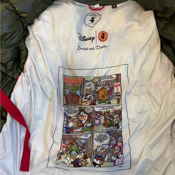 Save the Duck x Disney, a Donald & Daisy Collection Red Puffer Jacket - Picture 9 of 14